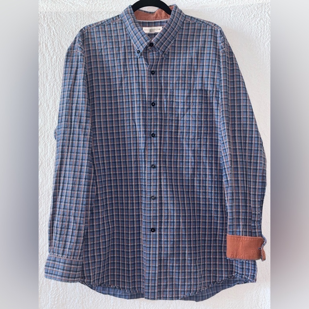 Cutter & Buck Long-Sleeve Plaid Button Down Shirt